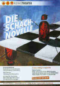 Kleines Theater Berlin Schachnovelle 2012, Plakat nach einem Gemlde von Elke Rehder.