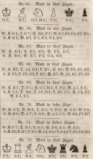 Problemschach Mehrzger 1862 vom Schachkomponisten Konrad Bayer in Olmtz