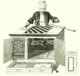 Schachtrke Schachspieler Holzstich aus Leipziger Illustrirte Zeitung von 1850