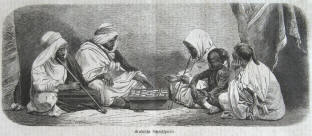 Das Schachspiel - Arabische Schachspieler 1858