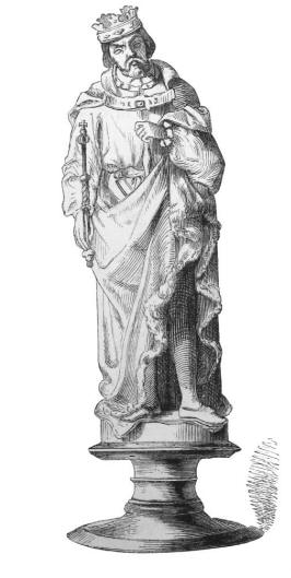 Die Figur des Königs nach einer Zeichnung von Ludwig Foltz
