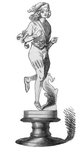 Figur des Läufers vom Münchner Bildhauer Ludwig Foltz