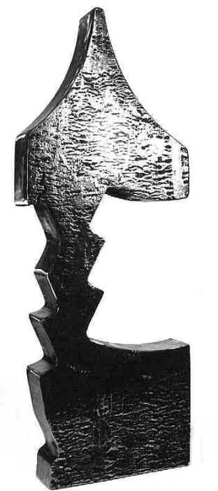 Schachfigur Springer Skulptur aus Stahl von Elke Rehder