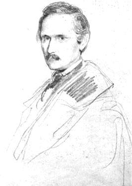 Der Maler Karl Schorn, 1800-1850, nach einer Zeichnung von Carl von Piloty