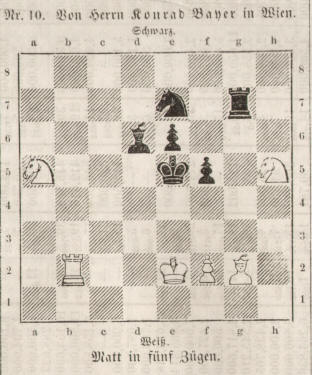 chess composition by the german composer Conrad Bayer 1858