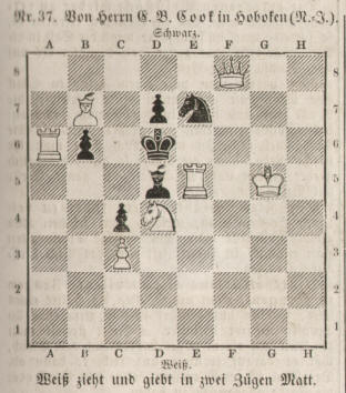 Eugene Beauharnais Cook 1860 chess problem