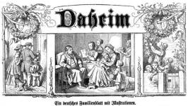Daheim, ein deutsches Familienblatt mit Illustrationen von 1865