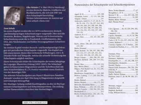 ISBN 978-3-933648-54-9 Schachspieler und Schachkomponisten Namen Verzeichnis Elke Rehder 2014