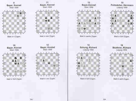 Historische Schachaufgaben aus Payne's Illustrirtem Familien-Kalender 1858, von Karl-Otto Jung in Diagrammen dargestellt.