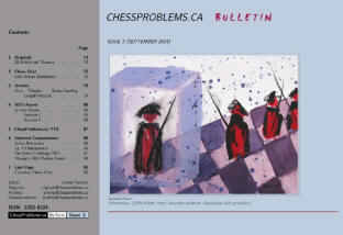 Schachkomponisten international Problemschach Bulletin mit Beitrag von Arno Tngler.
