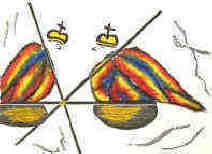 Remis - Chess woodcut by the German artist Elke Rehder