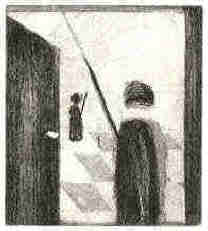 The Opening - Chess etching by the German artist Elke Rehder